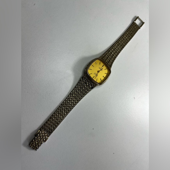 Omega DeVille Quartz made of SOLID 0925 STERLING SILVER and gold plated - Picture 14 of 17